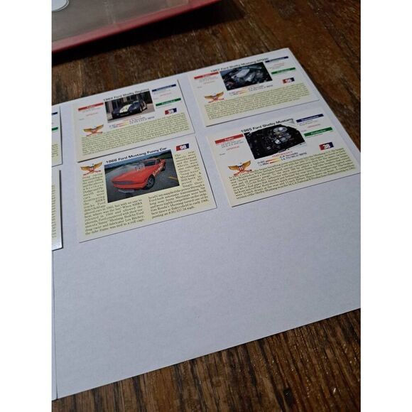 Vintage Lot of 11 1992 Collect A Card Musclecars Trading Cards FORD LOT - Picture 8 of 8